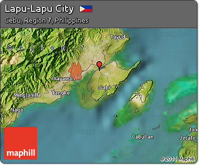 Satellite Map of Lapu-Lapu City