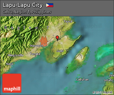 Satellite Map of Lapu-Lapu City