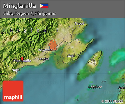 Satellite Map of Minglanilla