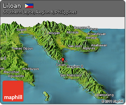 Satellite Panoramic Map of Liloan