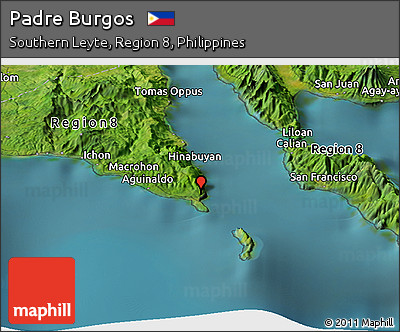 Satellite Panoramic Map of Padre Burgos