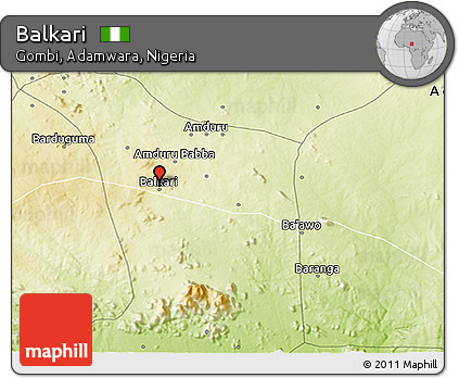 Physical 3D Map of Balkari