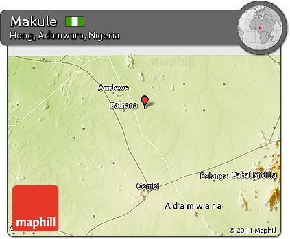 Physical 3D Map of Makule