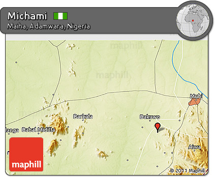 Physical 3D Map of Michami