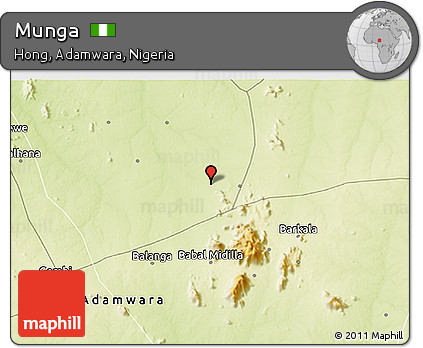 Physical 3D Map of Munga