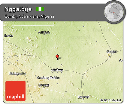 Physical 3D Map of Nggalbije