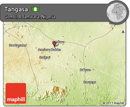 Physical 3D Map of Tangasa