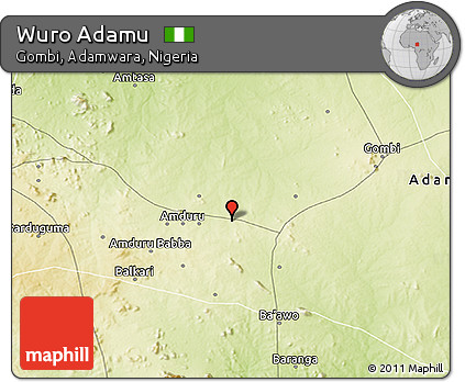 Physical 3D Map of Wuro Adamu