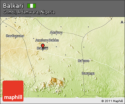 Physical 3D Map of Balkari