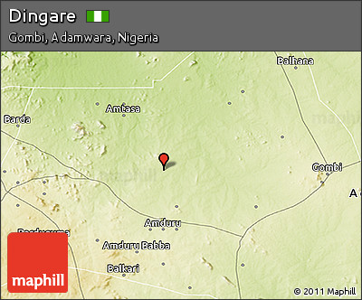 Physical 3D Map of Dingare