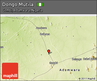 Physical 3D Map of Dongo Mutila
