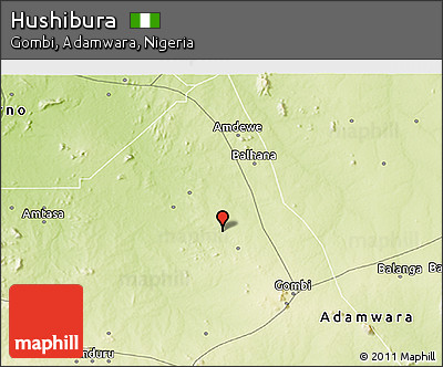 Physical 3D Map of Hushibura