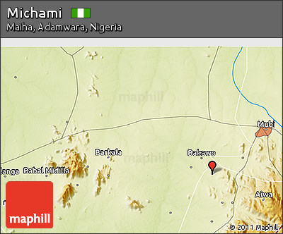 Physical 3D Map of Michami