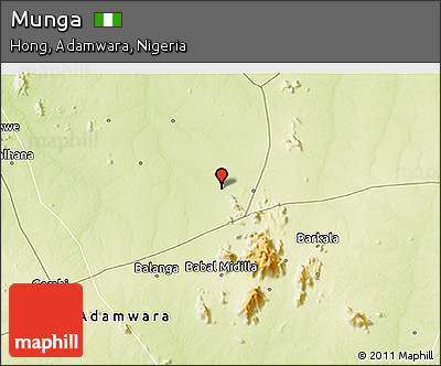 Physical 3D Map of Munga