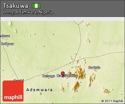 Physical 3D Map of Tsakuwa