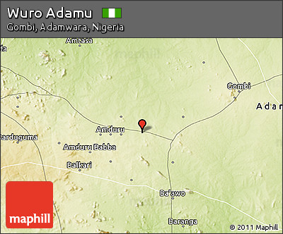 Physical 3D Map of Wuro Adamu