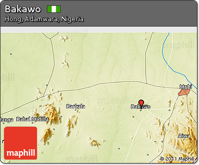 Physical 3D Map of Bakawo