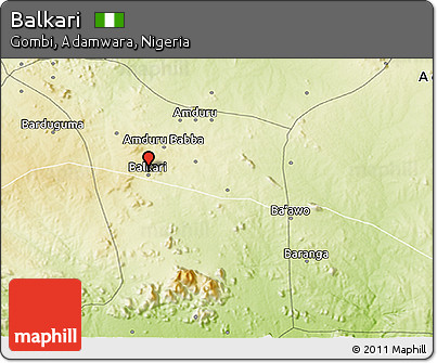 Physical 3D Map of Balkari
