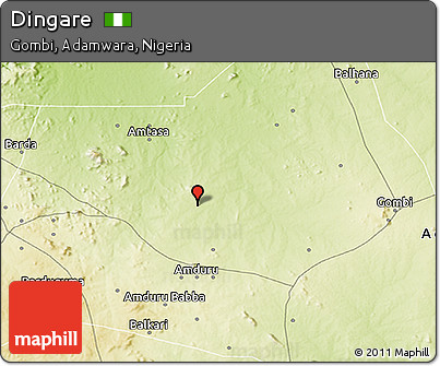 Physical 3D Map of Dingare