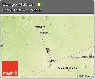 Physical 3D Map of Dongo Mutila