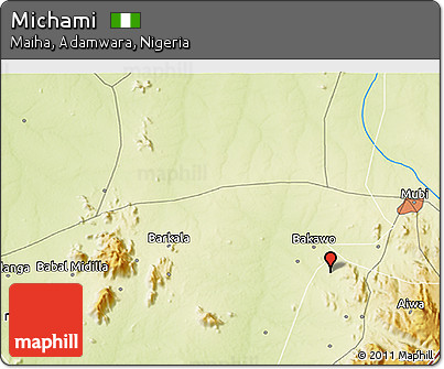 Physical 3D Map of Michami