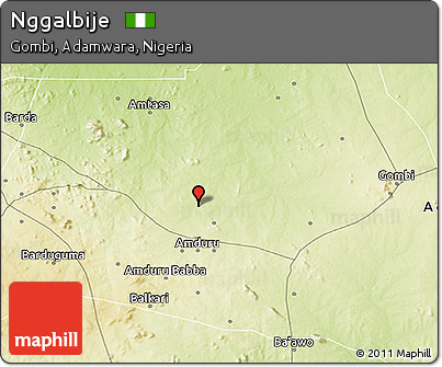 Physical 3D Map of Nggalbije