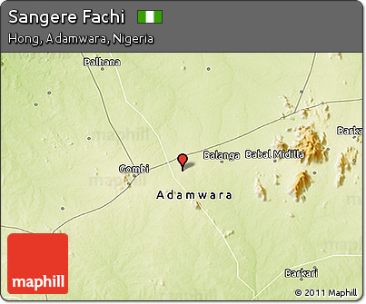 Physical 3D Map of Sangere Fachi