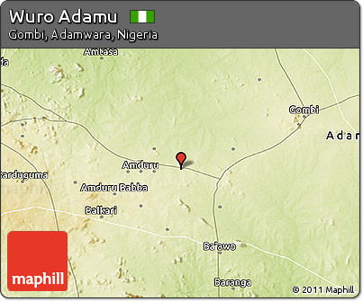 Physical 3D Map of Wuro Adamu