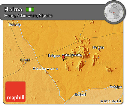 Political 3D Map of Holma