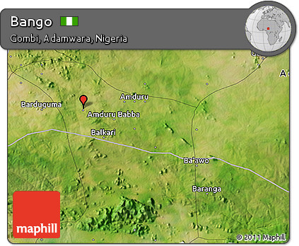 Satellite 3D Map of Bango