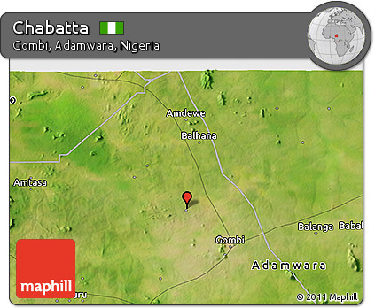 Satellite 3D Map of Chabatta