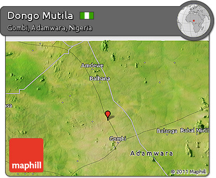 Satellite 3D Map of Dongo Mutila