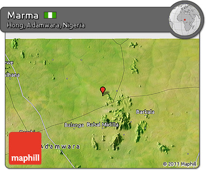 Satellite 3D Map of Marma