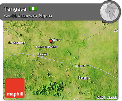 Satellite 3D Map of Tangasa