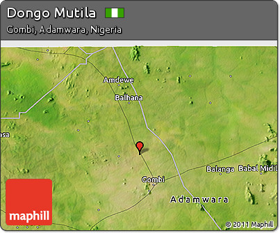 Satellite 3D Map of Dongo Mutila