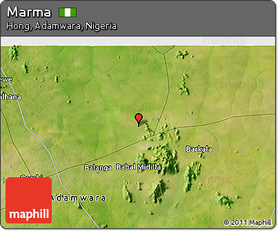 Satellite 3D Map of Marma