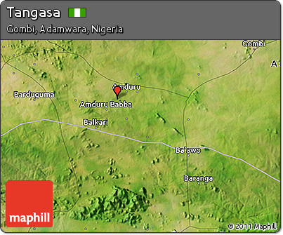 Satellite 3D Map of Tangasa