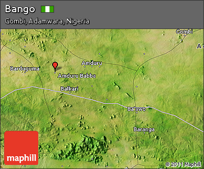 Satellite 3D Map of Bango
