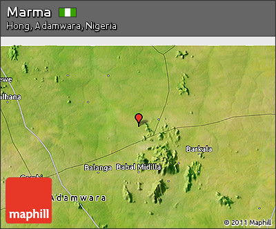 Satellite 3D Map of Marma