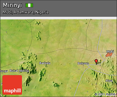 Satellite 3D Map of Mirinyi