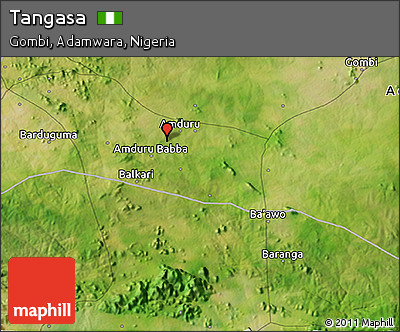 Satellite 3D Map of Tangasa
