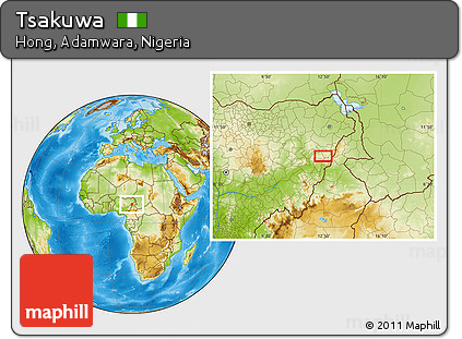 Physical Location Map of Tsakuwa
