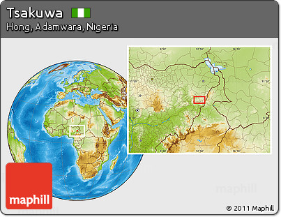 Physical Location Map of Tsakuwa