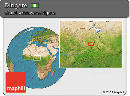 Satellite Location Map of Dingare