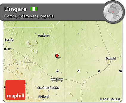 Physical Map of Dingare