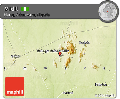 Physical Map of Midil