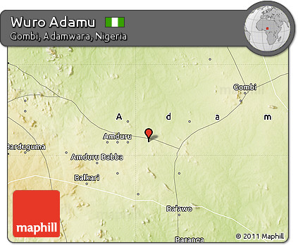 Physical Map of Wuro Adamu