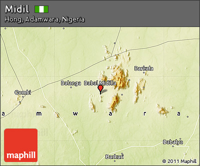 Physical Map of Midil