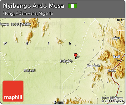 Physical Map of Nyibango Ardo Musa
