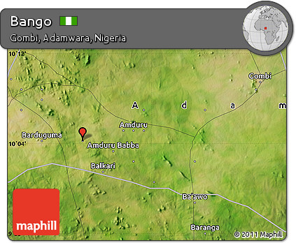 Satellite Map of Bango